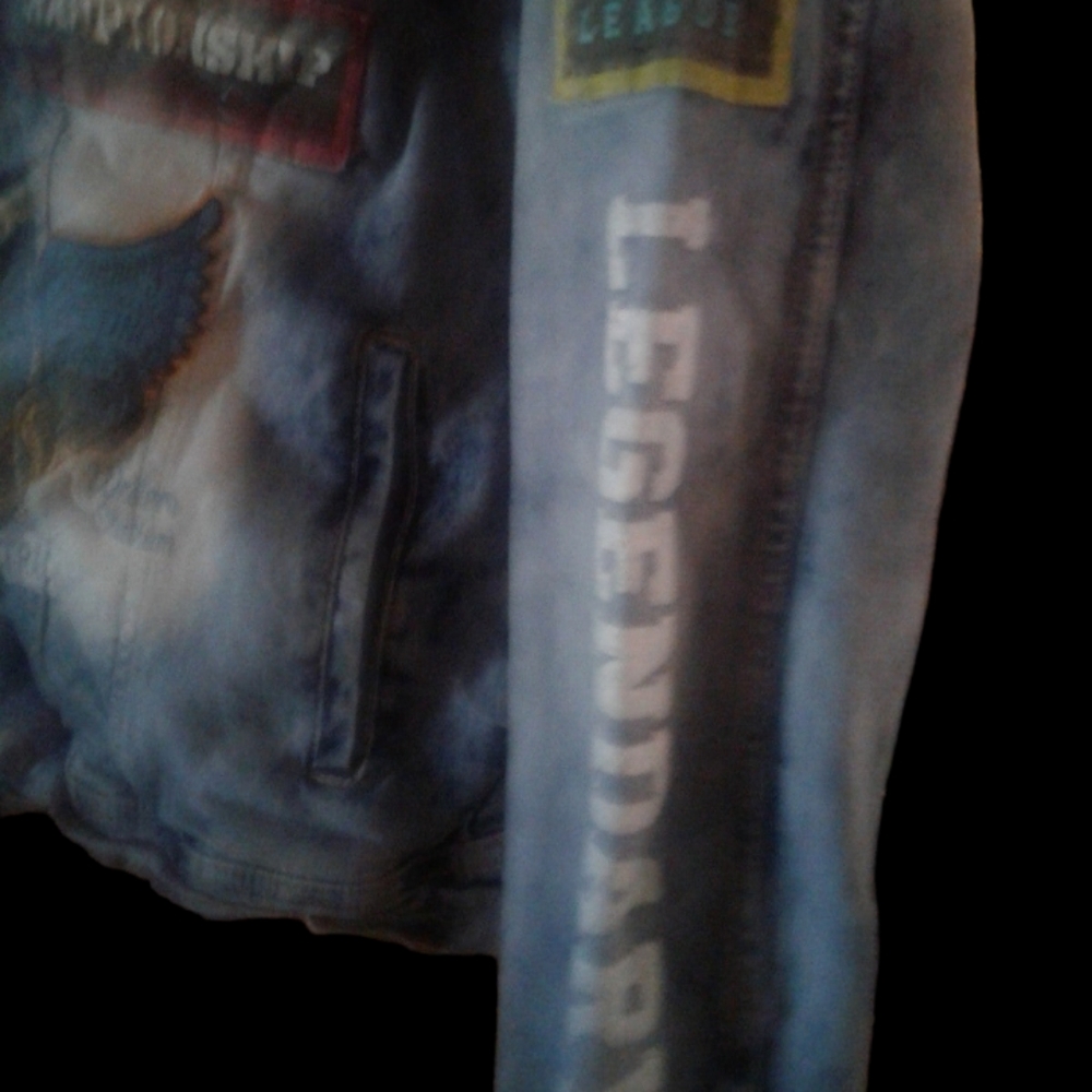 Denim Factory Copper Rivet Denim Patched Legendary Championship Jacket Size 3XL - Picture 3 of 5